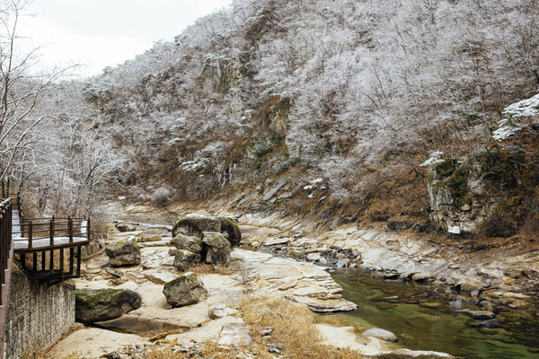 ▲하선암 설경./단양군
