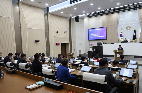 ▲당진시의회가 24일 제125회 제2차 정례회를 개회했다. / 사진 당진시의회