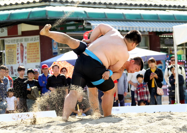 ▲온달장군 씨름대회./단양군