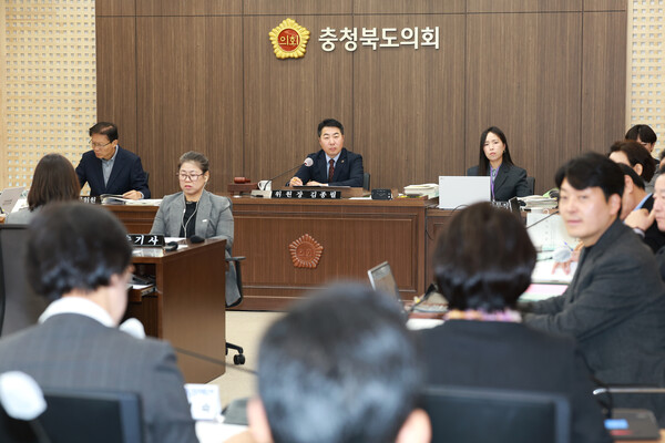 ▲충북도의회 예산결산특별위원회는 25일 궁평2지하차도 추모 조형물 예산 5천만원을 삭감해 의결했다./충북도의회